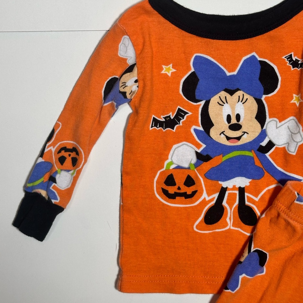 Disney Baby Minnie Mouse Halloween Pajama Set Size 12M - Picture 4 of 6